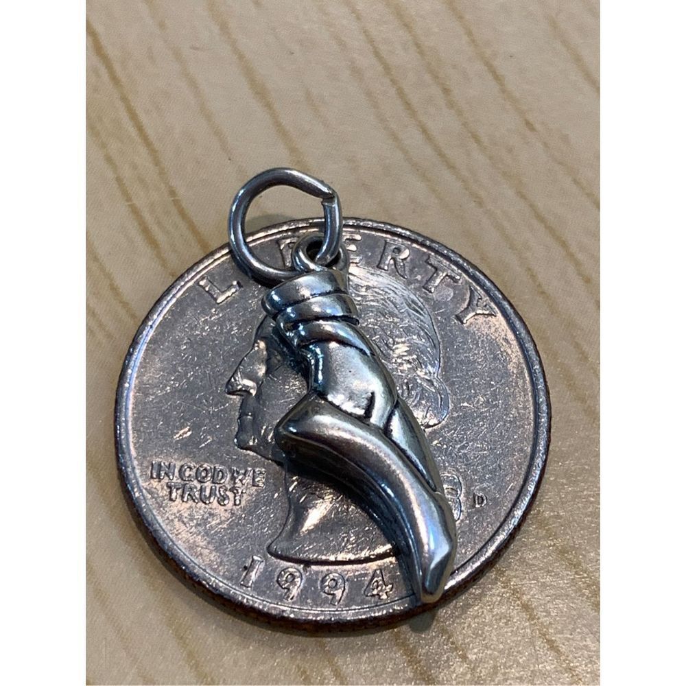 Ballet Shoe Sterling Silver Jewelry Charm #dance #ballerina - Picture 3 of 3